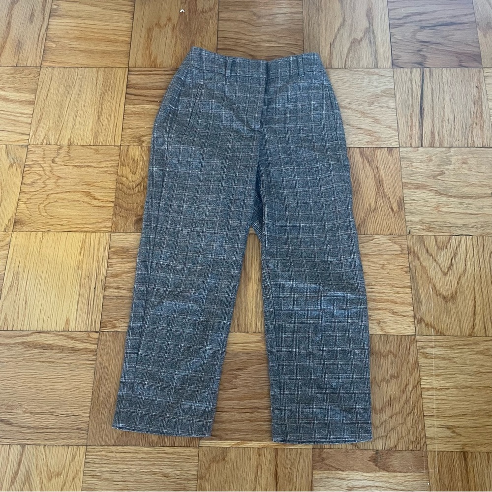 Aritzia Wilfred Tie Front Pant Plaid